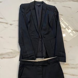 Gorgeous textured black Rachel Zoe feminine blazer and pants